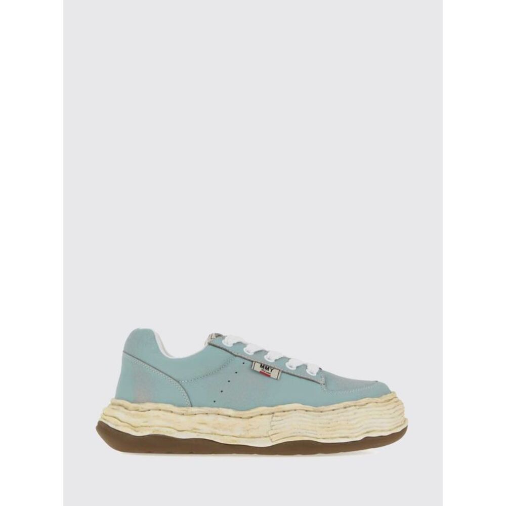 Oliver Distressed-Effect Low-Top Leather Sneakers Maison Mihara Yasuhiro